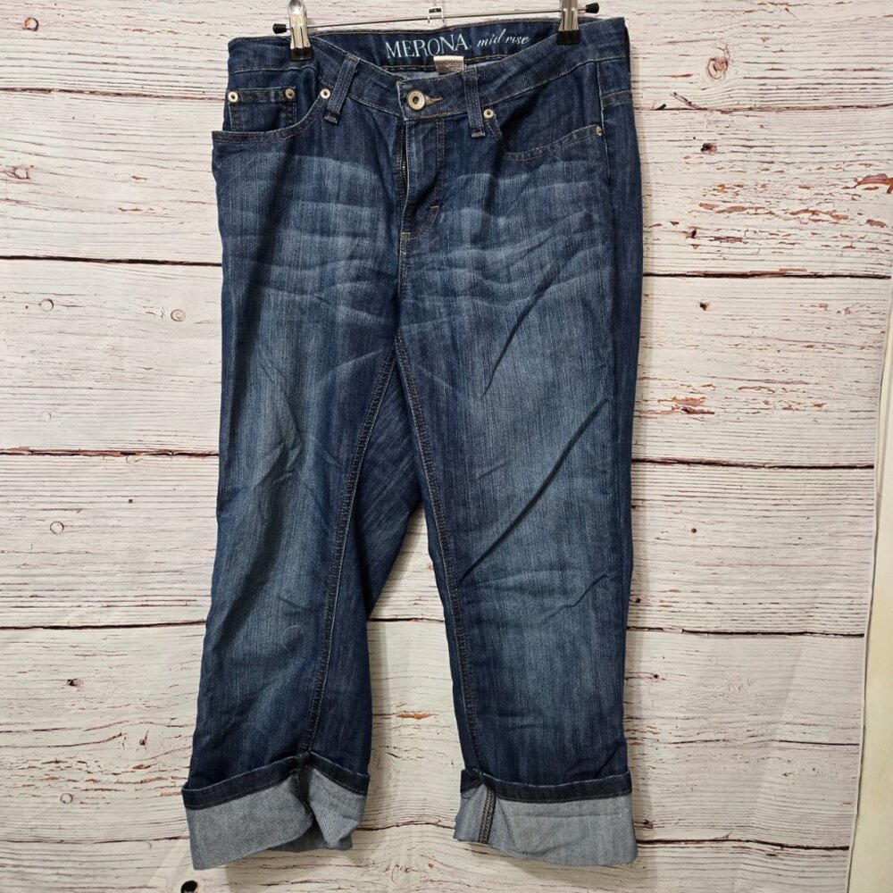 #229 Pre-Loved Merona Mid Rise Cuffed Crop